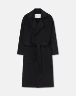 Nanushka Alamo - Wool Silk Blend Robe Coat - Black 7 Nanushka Alamo - Wool Silk Blend Robe Coat - Black -Nanushka Wear Shop ALAMO BLACK DOUBLE WOOL SILK 01 369b3bae 5249 44db 87a0 4927a24b258e