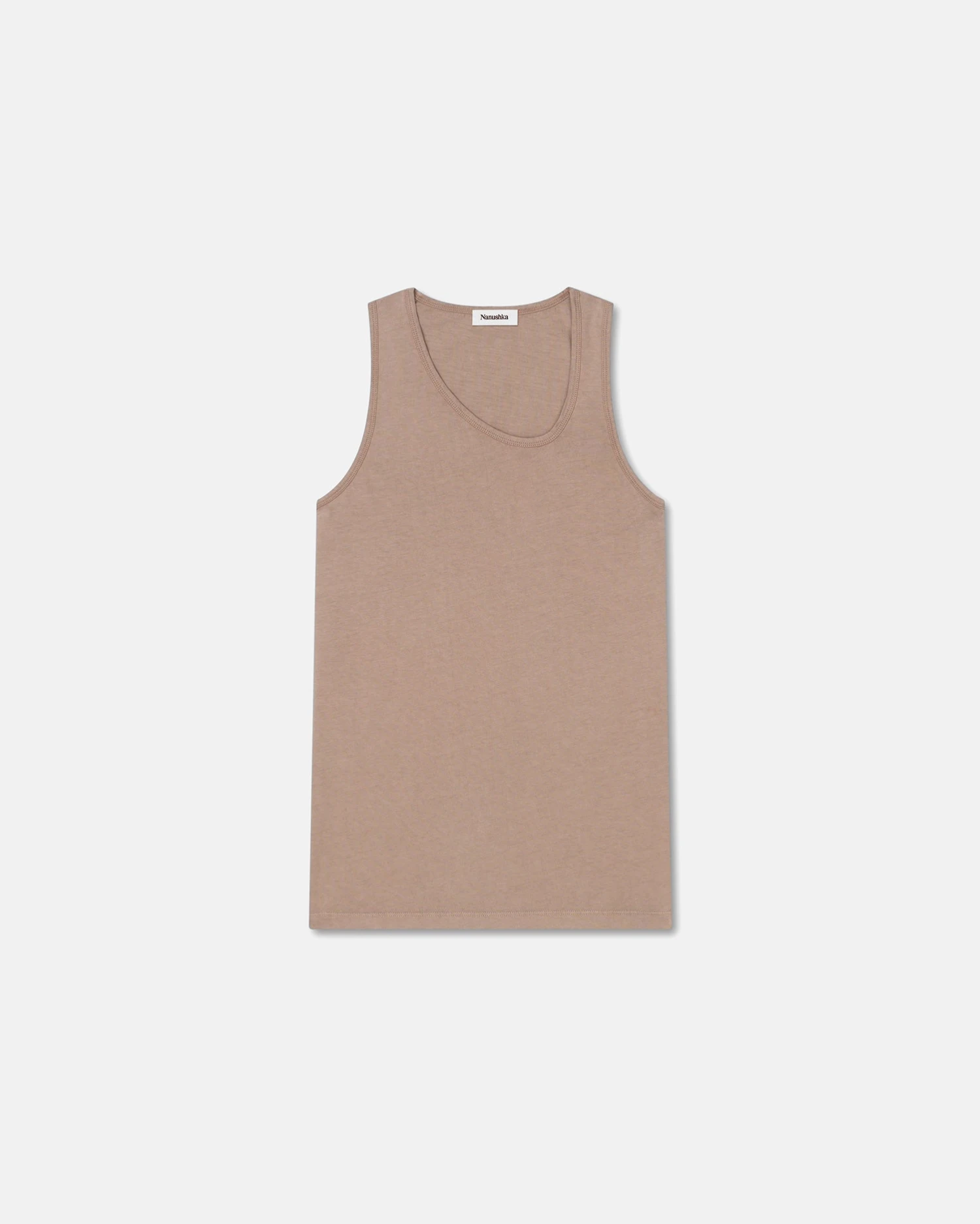 Nanushka Aziz - Organically Grown Cotton Tank Top - Nut 7 Nanushka Aziz - Organically Grown Cotton Tank Top - Nut - Image 5