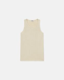 Nanushka Aziz - Organically Grown Cotton Tank Top - Shell 11 Nanushka Aziz - Organically Grown Cotton Tank Top - Shell -Nanushka Wear Shop AZIZ SHELL ORGANIC JERSEY 01