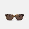 Nanushka Cadao - Bio-Plastic Angular Sunglasses - Dark Amber