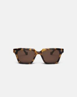Nanushka Cadao - Bio-Plastic Angular Sunglasses - Dark Amber