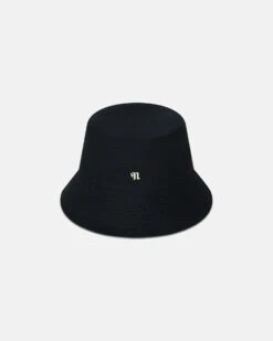 Nanushka Caran - Cotton-Canvas Bucket Hat - Black