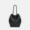 Nanushka Elongated Bucket Medium - Elongated Bucket Bag - Black -Nanushka Wear Shop ELONGATED BUCKET MEDIUM BLACK VEGAN NAPPA 01 4c8c9737 a7e7 45c8 8002 b987d1015e36