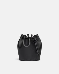 Nanushka Elongated Bucket Medium - Elongated Bucket Bag - Black -Nanushka Wear Shop ELONGATED BUCKET MEDIUM BLACK VEGAN NAPPA 04 201053df c80f 4dee 8fc6 bf499b52165b