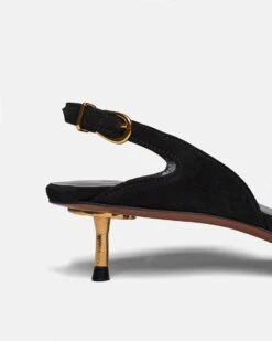 Nanushka Enaji - Leather Sandals - Black -Nanushka Wear Shop ENAJI BLACK SUEDE 03 3de35652 ca9a 464c 860c f468c6bf5d5e