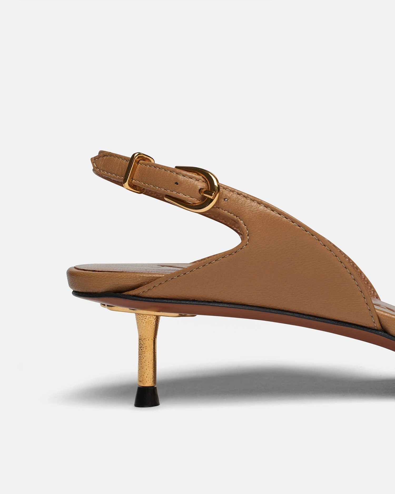 Nanushka Enaji - Leather Sandals - Nut Brown 5 Nanushka Enaji - Leather Sandals - Nut Brown - Image 3