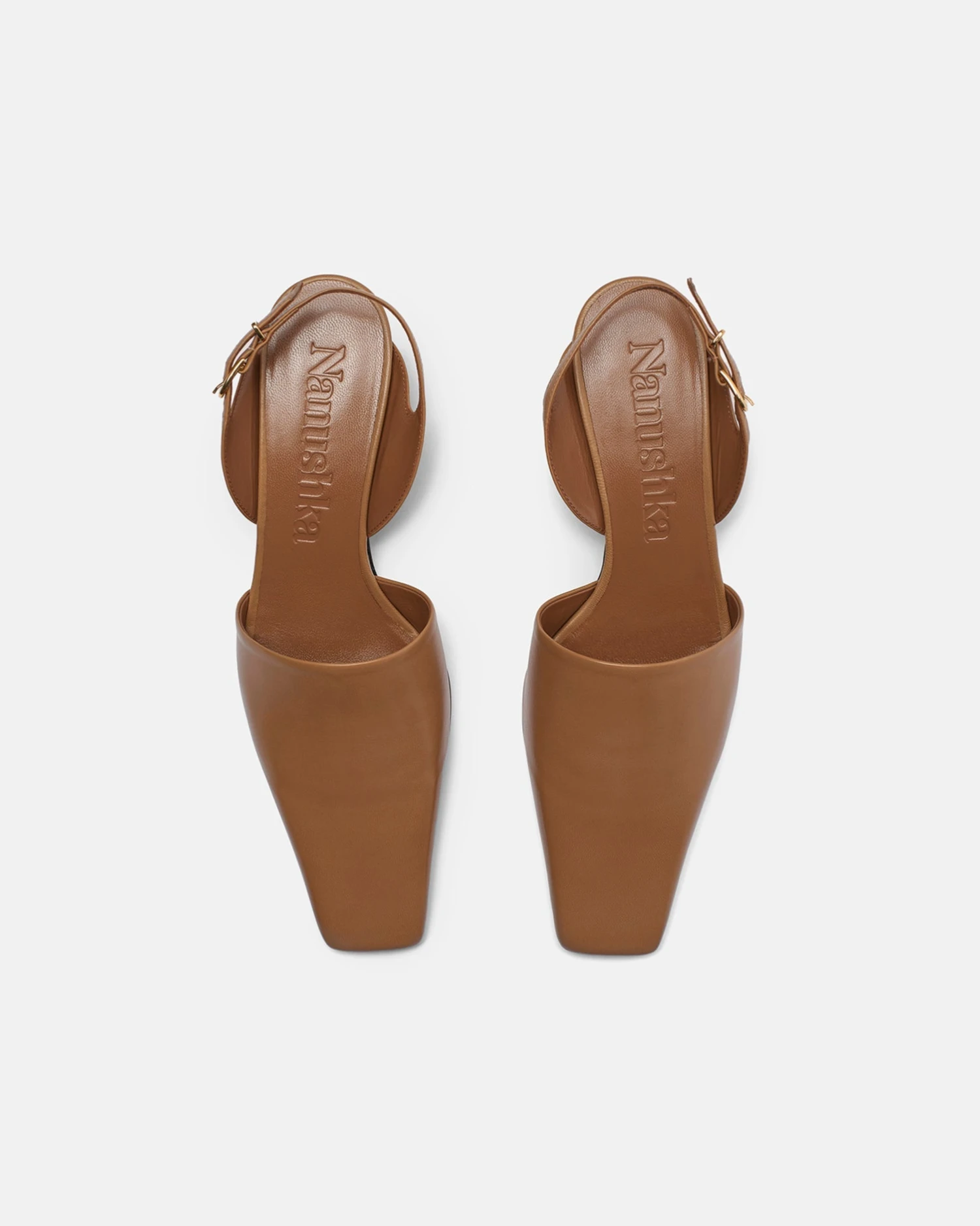 Nanushka Enaji - Leather Sandals - Nut Brown 9 Nanushka Enaji - Leather Sandals - Nut Brown - Image 7