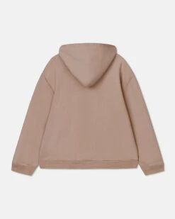 Nanushka Ever - Recycled Cotton Logo Hoodie - Nut -Nanushka Wear Shop EVER NUT ORGANIC FLEECE 3