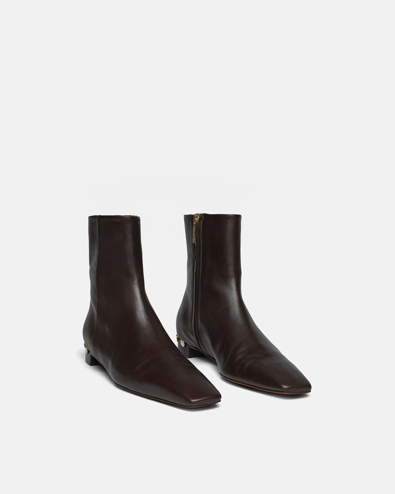 Nanushka Isla - Elongated Square Toe Boots - Dark Chocolate 4 Nanushka Isla - Elongated Square Toe Boots - Dark Chocolate - Image 2