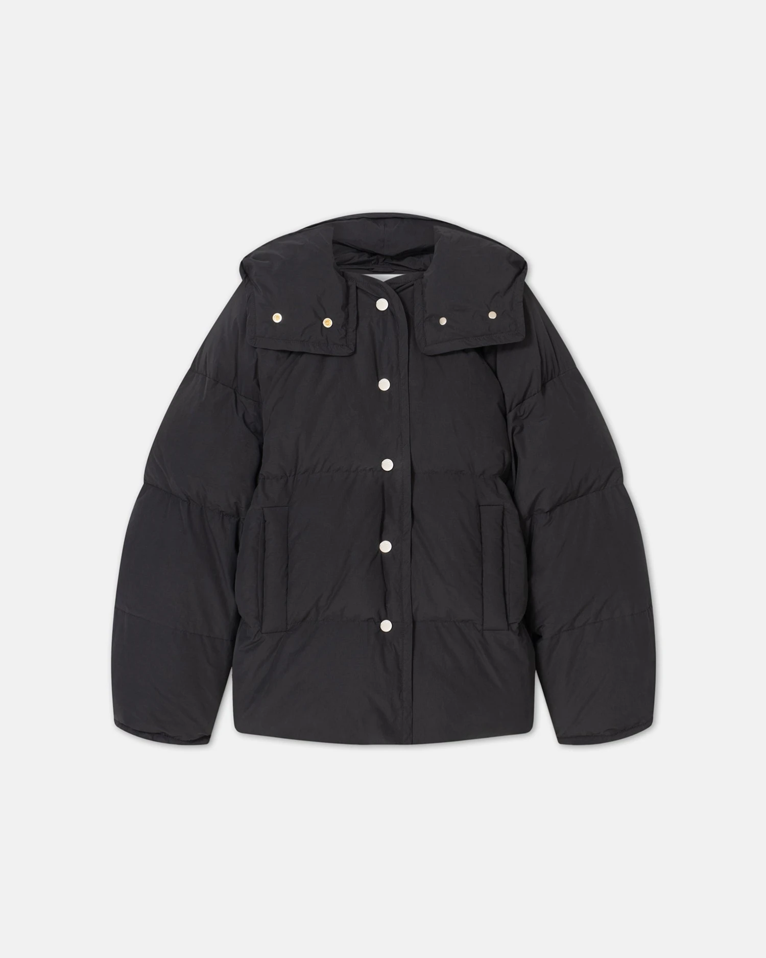 Nanushka Jolyn - Tech Poplin Puffer Jacket - Off Black 3 Nanushka Jolyn - Tech Poplin Puffer Jacket - Off Black