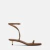Nanushka Jol - Leather Sandals - Nut Brown