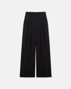 Nanushka Lynda - Pleated Slip Satin Pants - Black 9 Nanushka Lynda - Pleated Slip Satin Pants - Black -Nanushka Wear Shop LYNDA BLACK SLIP SATIN