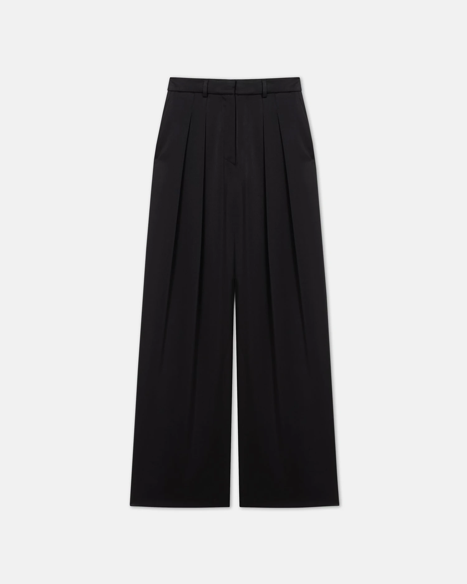 Nanushka Lynda - Pleated Slip Satin Pants - Black 6 Nanushka Lynda - Pleated Slip Satin Pants - Black - Image 4
