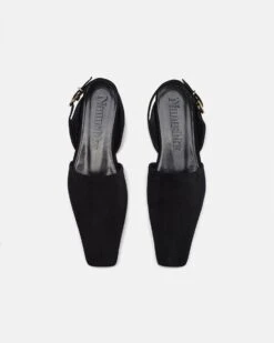 Nanushka Maimu - Leather Point-Toe Flats - Black -Nanushka Wear Shop MAIMU BLACK SUEDE 06 4a043ad2 248c 4853 9d40 9f7dad0987a2