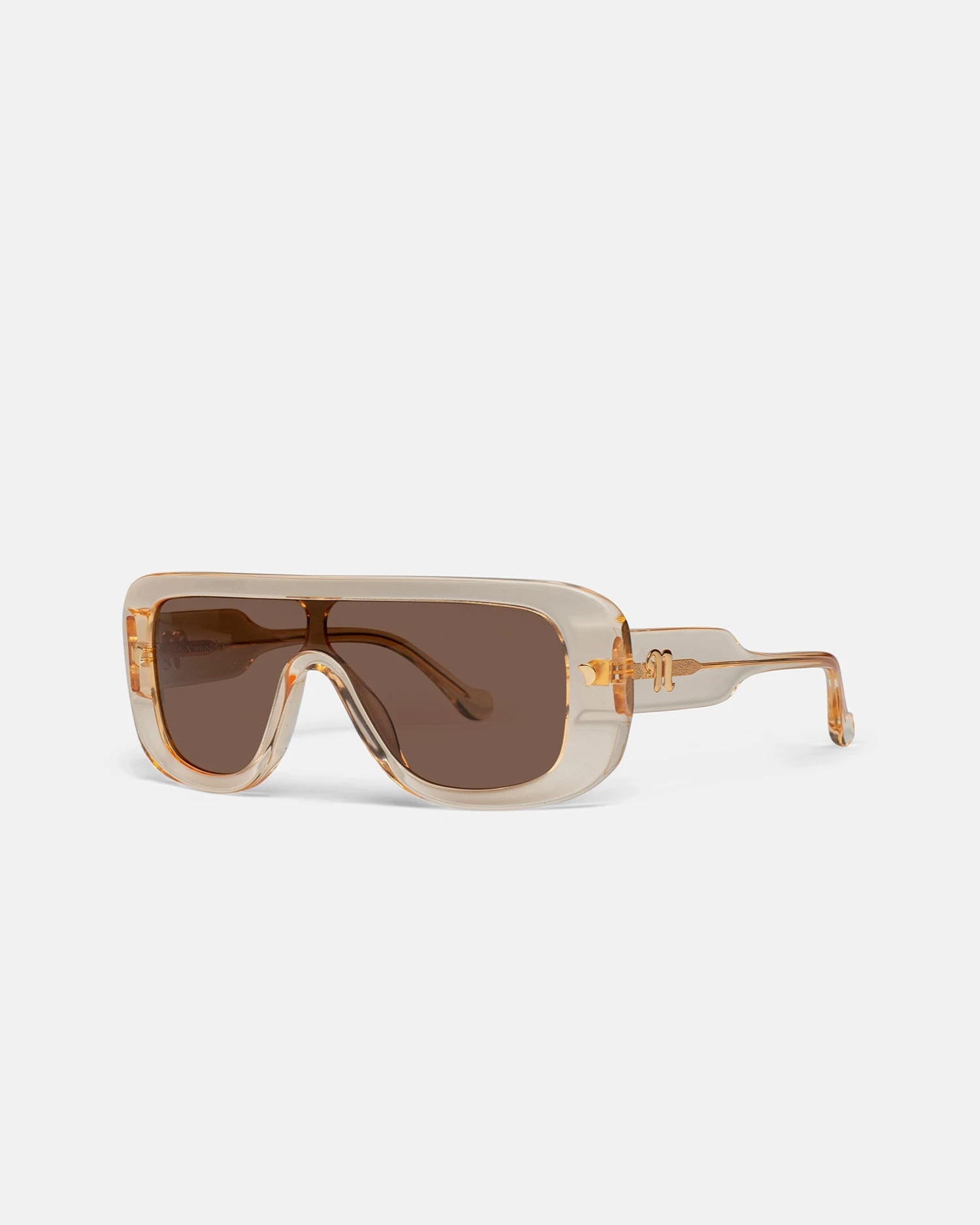Nanushka Monsino - Oversized Square-Frame Sunglasses - Champagne Eyewear 4 Nanushka Monsino - Oversized Square-Frame Sunglasses - Champagne Eyewear - Image 2