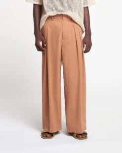Nanushka Borre - Washed-Calico Pants - Rust