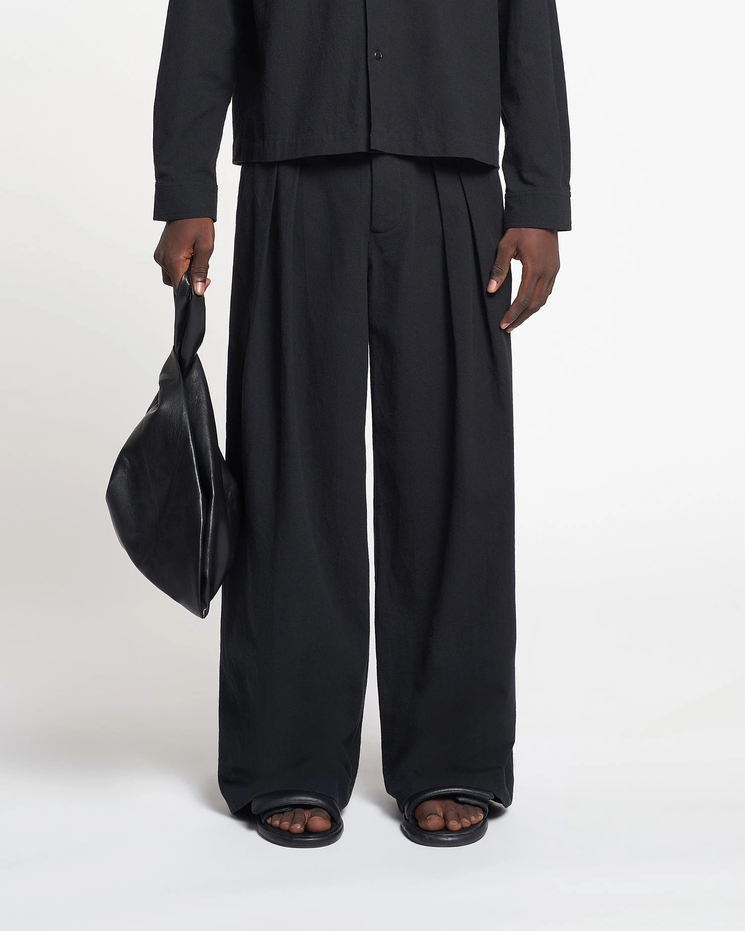 Nanushka Borre - Washed-Canvas Pants - Black 3 Nanushka Borre - Washed-Canvas Pants - Black