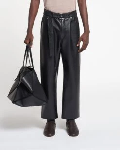 Nanushka Ferre - Regenerated Leather Pants - Black