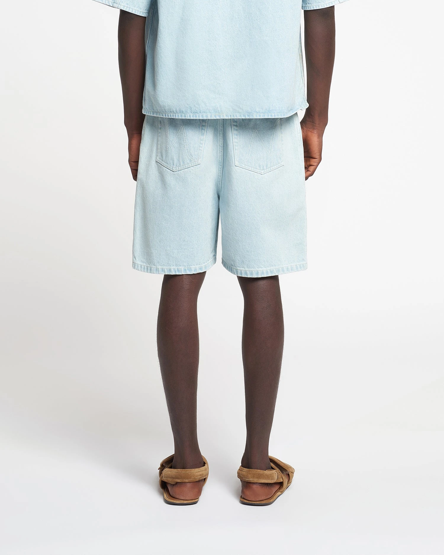 Nanushka Novan - Denim Shorts - Sun Bleach 4 Nanushka Novan - Denim Shorts - Sun Bleach - Image 2