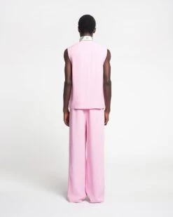 Nanushka Semme - Silk Viscose Tweed Vest - Orchid 10 Nanushka Semme - Silk Viscose Tweed Vest - Orchid -Nanushka Wear Shop NAN SS24 ECOMM MW FULL BODY CROPPED 43