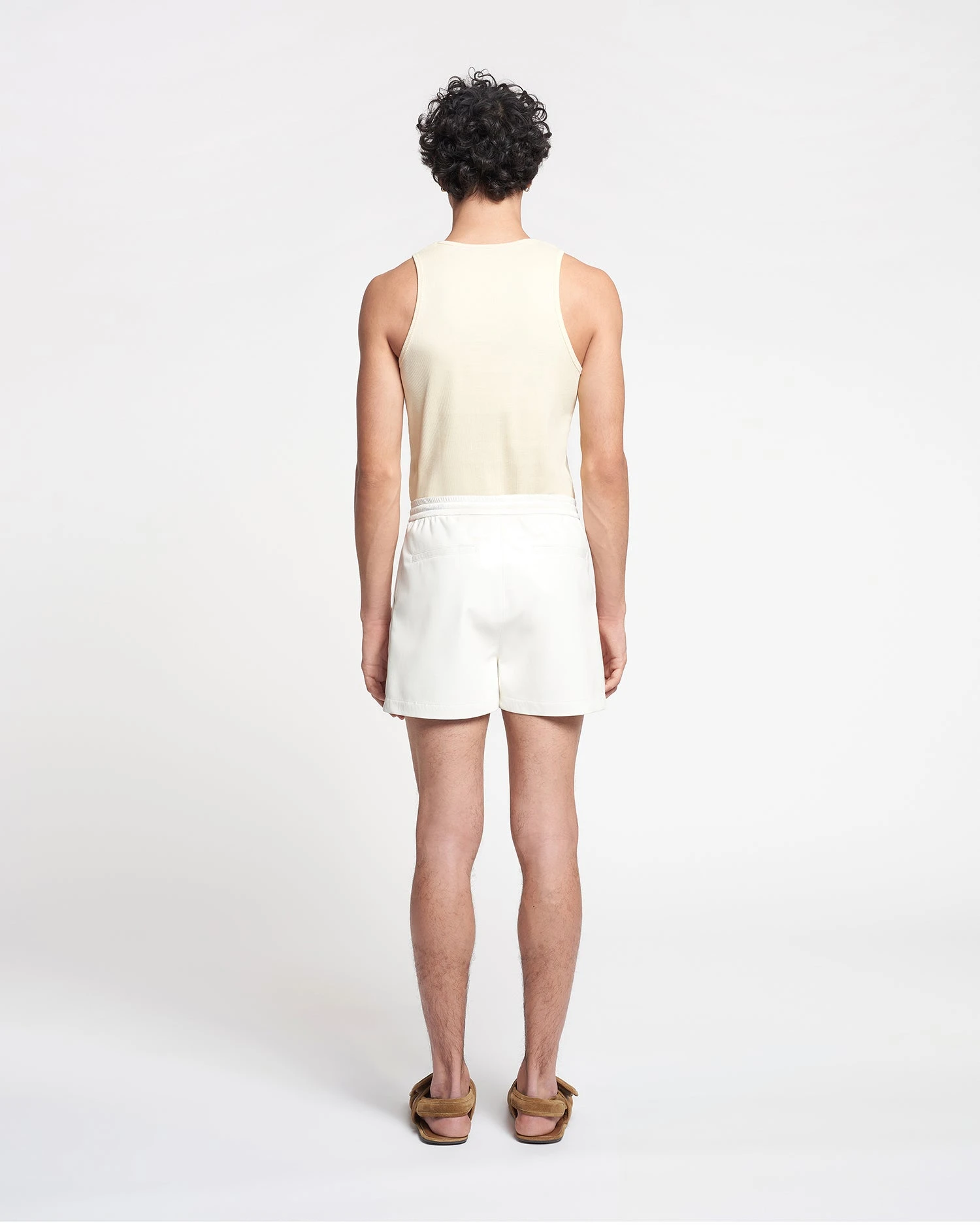 Nanushka Amil - Okobor™ Alt-Leather Shorts - White 8 Nanushka Amil - Okobor™ Alt-Leather Shorts - White - Image 6