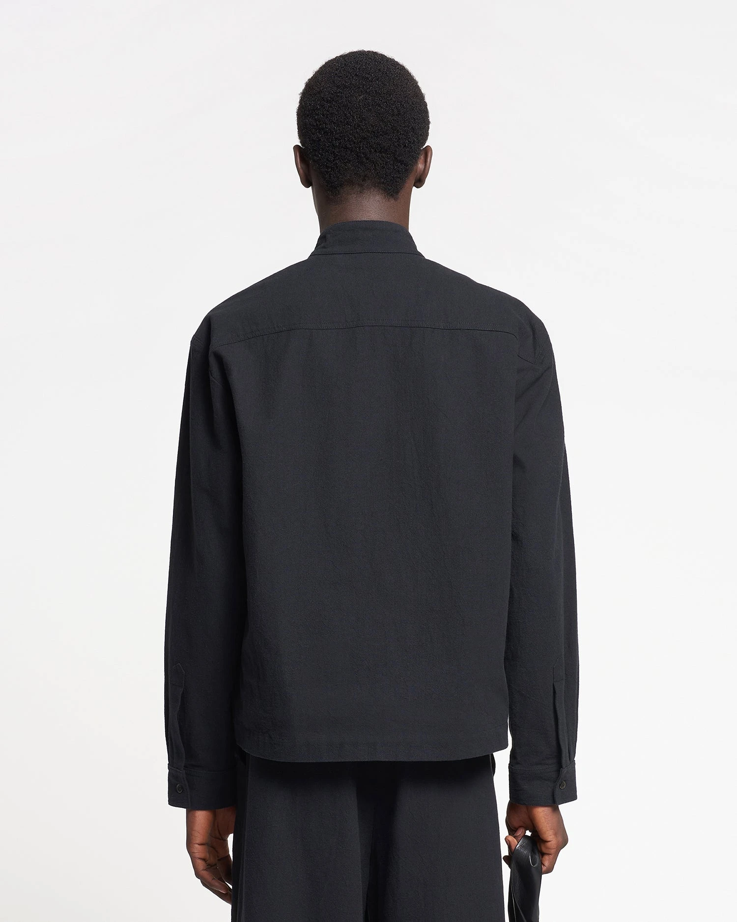 Nanushka Abbas - Washed-Canvas Shirt - Black 4 Nanushka Abbas - Washed-Canvas Shirt - Black - Image 2