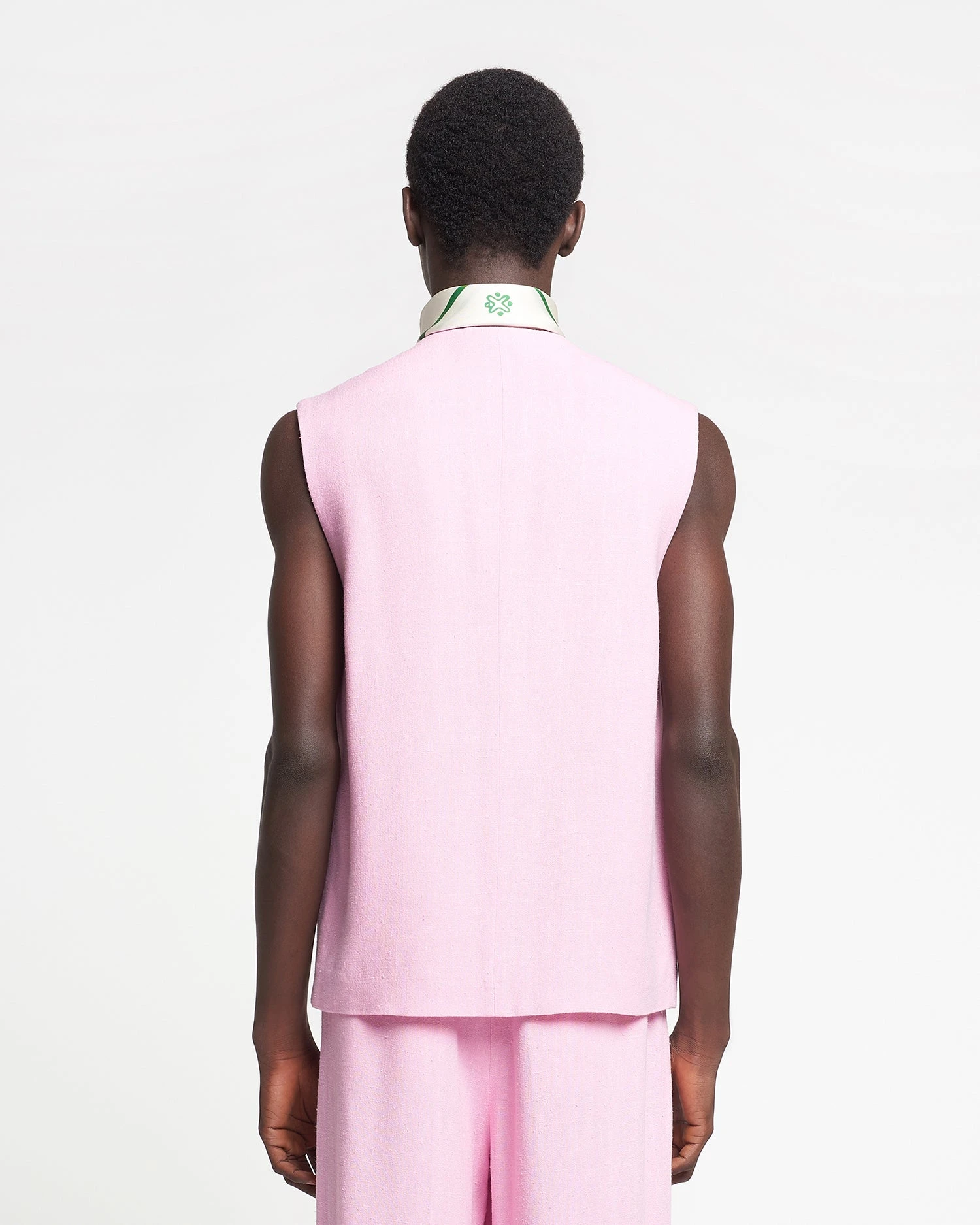 Nanushka Semme - Silk Viscose Tweed Vest - Orchid 4 Nanushka Semme - Silk Viscose Tweed Vest - Orchid - Image 2