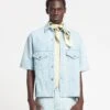 Nanushka Jorge - Denim Shirt - Sun Bleach