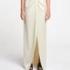 Nanushka Myde - Draped Crisp-Satin Maxi Skirt - Creme -Nanushka Wear Shop NAN SS24 ECOMM WW BOTTOM DETAIL CROPPED 114