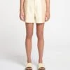 Nanushka Leana - Okobor™ Alt-Leather Shorts - Egghsell/Vanilla