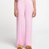 Nanushka Zoelle - Silk Viscose Tweed Pants - Orchid -Nanushka Wear Shop NAN SS24 ECOMM WW BOTTOM DETAIL CROPPED 189