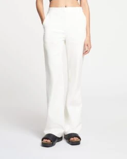 Nanushka Manola - Okobor™ Alt-Leather Pants - White