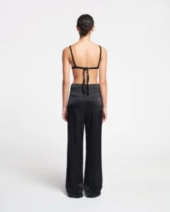 Nanushka Josine - Slip Satin Baggy Pants - Black -Nanushka Wear Shop NAN SS24 ECOMM WW FULL BODY CROPPED 131 335b9d1d 4cfc 4a0e bbd8 4c7e7a3b9ae5