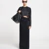 Nanushka Beatriz - Slip Satin Maxi Dress - Black -Nanushka Wear Shop NAN SS24 ECOMM WW FULL BODY CROPPED 142