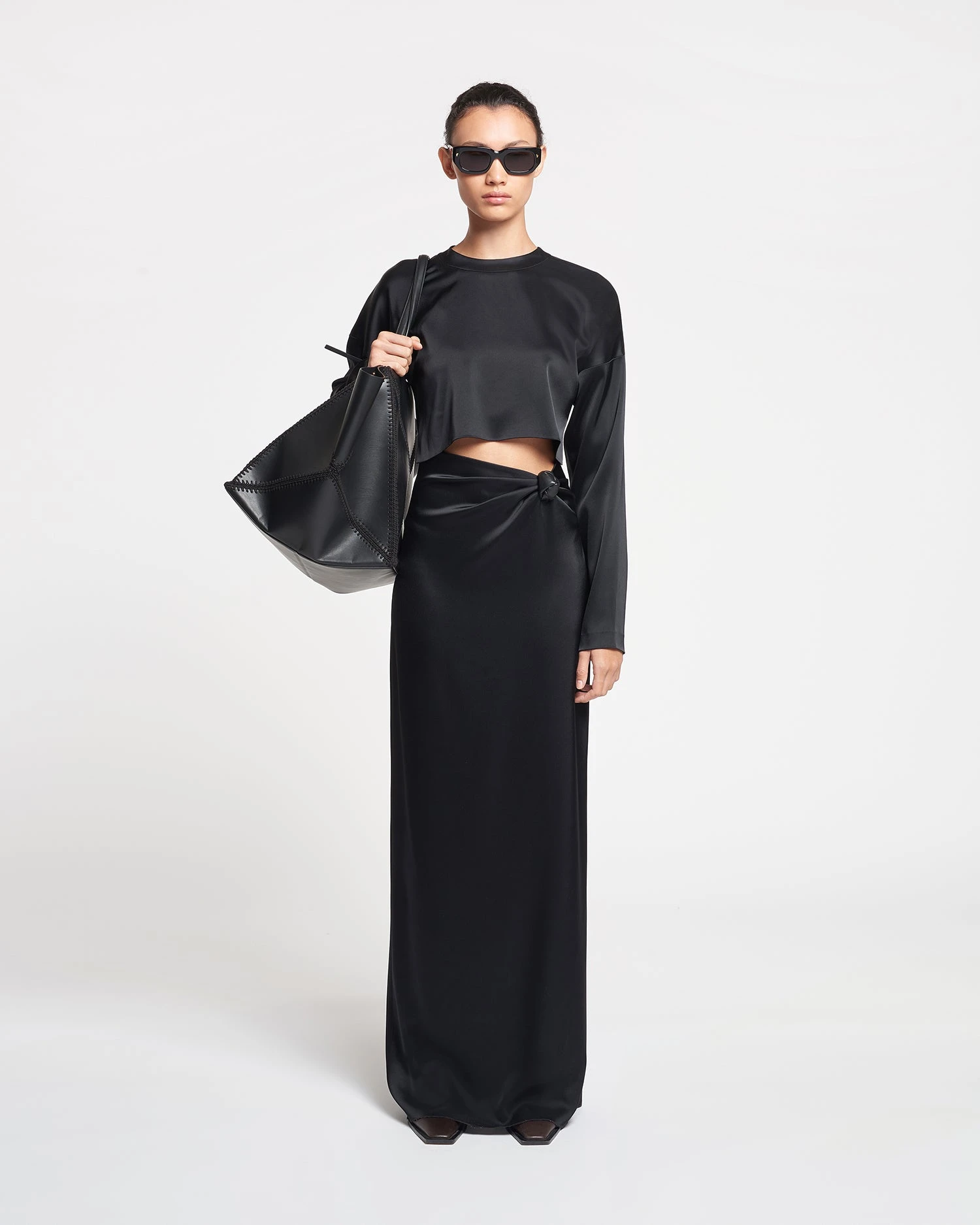 Nanushka Beatriz - Slip Satin Maxi Dress - Black 3 Nanushka Beatriz - Slip Satin Maxi Dress - Black