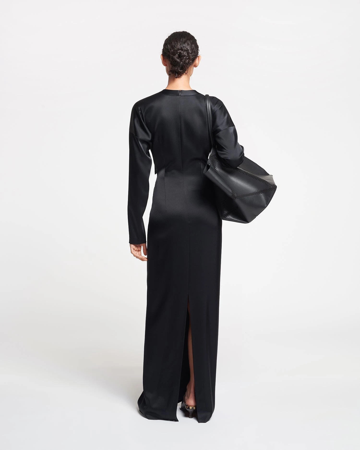 Nanushka Beatriz - Slip Satin Maxi Dress - Black 4 Nanushka Beatriz - Slip Satin Maxi Dress - Black - Image 2