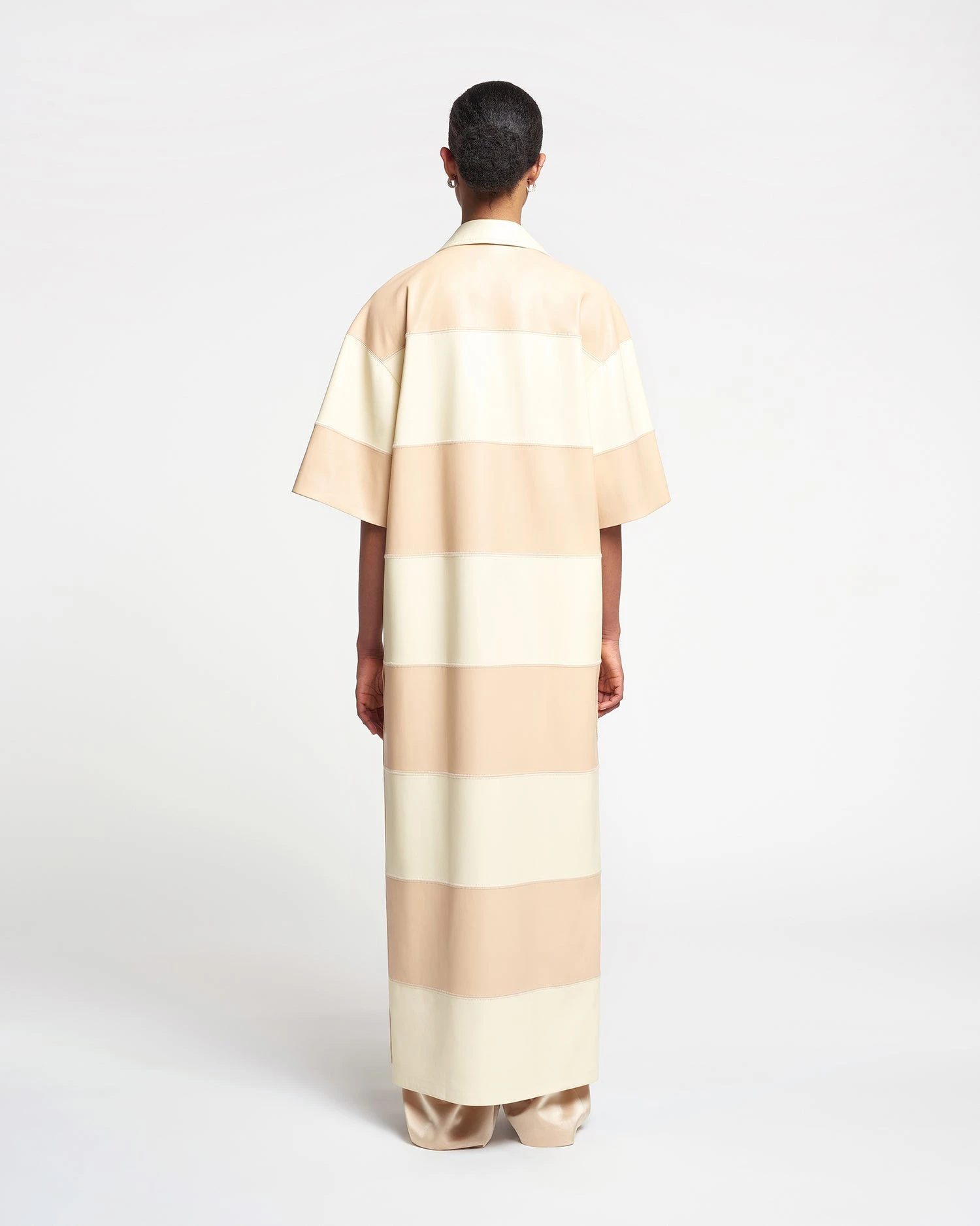 Nanushka Robbie - Okobor™ Alt-Leather Maxi Dress - Eggshell/Vanilla 6 Nanushka Robbie - Okobor™ Alt-Leather Maxi Dress - Eggshell/Vanilla - Image 4