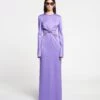 Nanushka Bonno - Cut-Out Crisp-Satin Maxi Dress - Iris -Nanushka Wear Shop NAN SS24 ECOMM WW FULL BODY CROPPED 43
