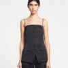 Nanushka Alessa - Tailored Tech-Satin Vest - Black