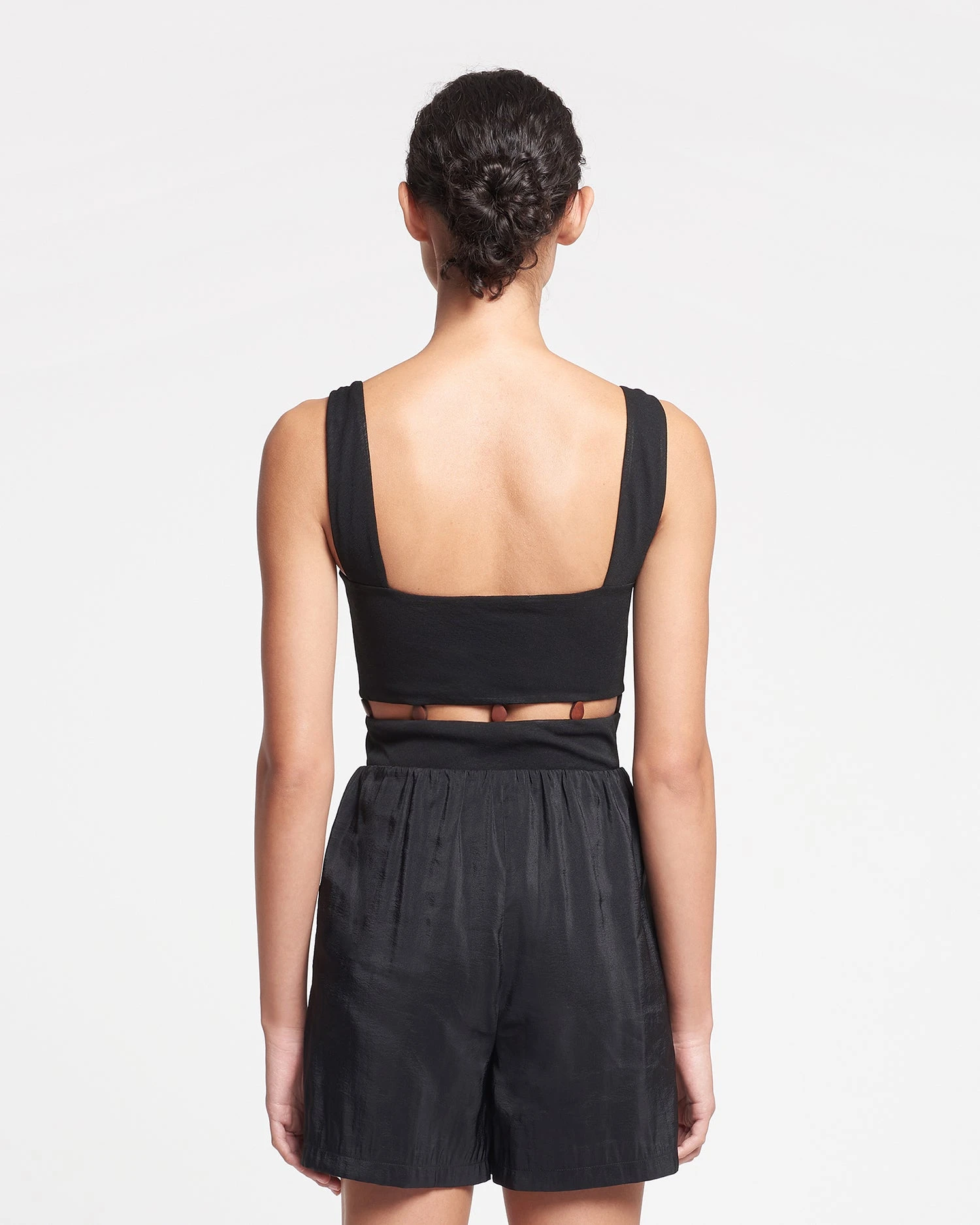 Nanushka Seve - Beaded Mesh-Jersey Bodysuit - Black 6 Nanushka Seve - Beaded Mesh-Jersey Bodysuit - Black - Image 4