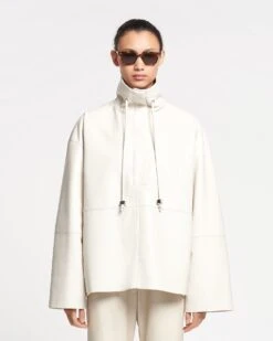 Nanushka Yvette - Regenerated Leather Jacket - Crayon