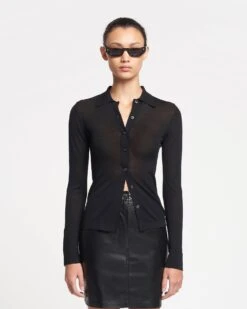 Nanushka Thalia - Superfine Merino Cardigan - Black