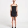 Nanushka Adie - Mesh-Jersey Dress - Black -Nanushka Wear Shop NAN SS24 WW FULL BODY CROPPED 232
