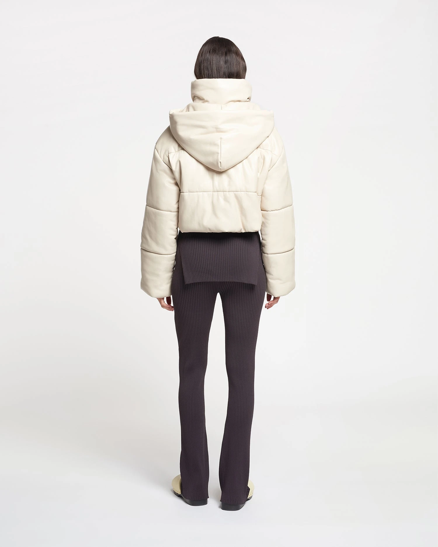 Nanushka Aveline - Okobor™ Alt-Leather Jacket - Creme 6 Nanushka Aveline - Okobor™ Alt-Leather Jacket - Creme - Image 4