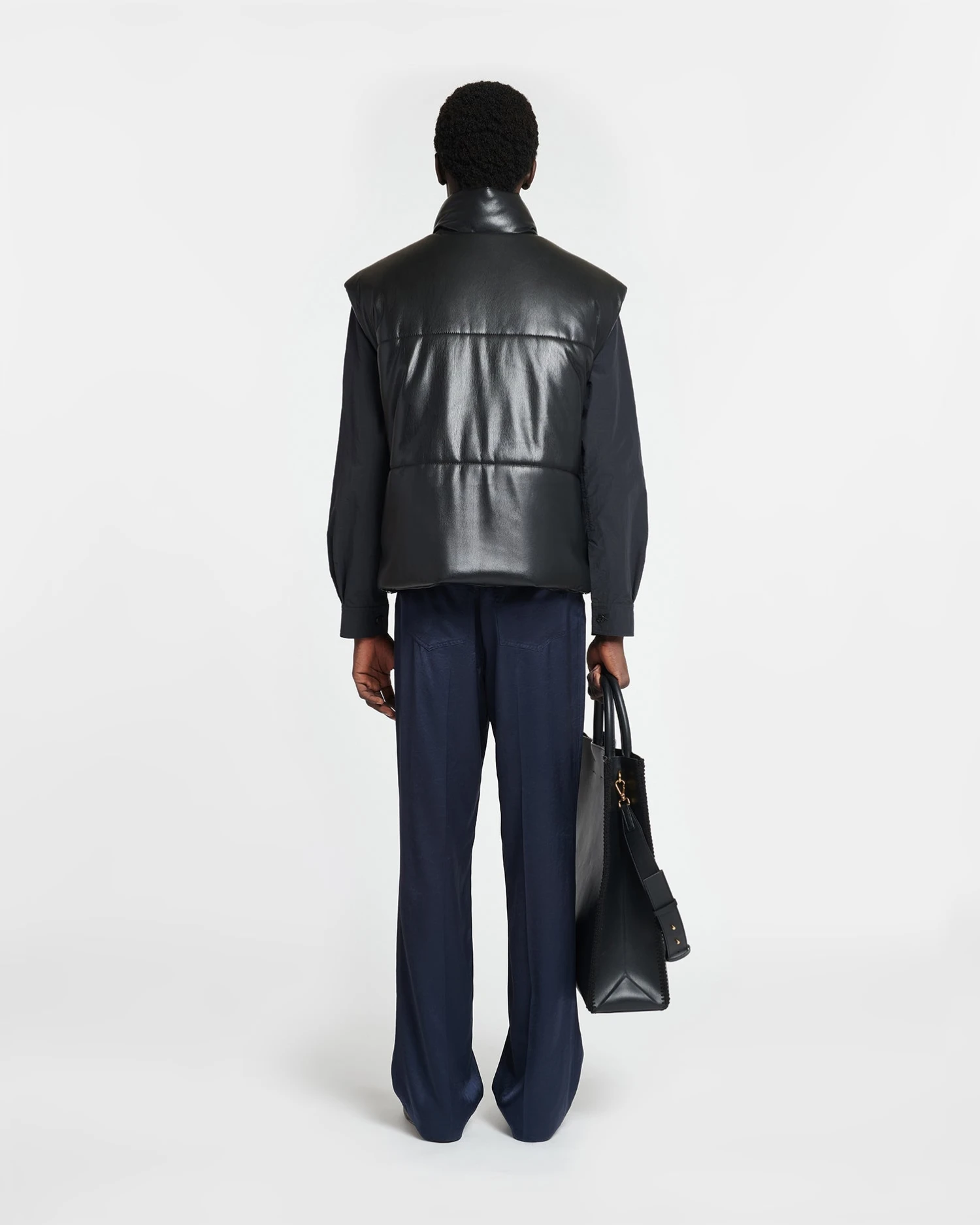 Nanushka Jovan - Okobor™ Alt-Leather Gilet - Black 5 Nanushka Jovan - Okobor™ Alt-Leather Gilet - Black - Image 3