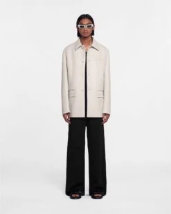 Nanushka Danick - Regenerated Leather Jacket - Crayon