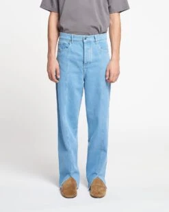 Nanushka Tibes - Split-Hem Jeans - Eco Light Wash