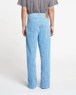 Nanushka Tibes - Split-Hem Jeans - Eco Light Wash -Nanushka Wear Shop NM23RSPA01452TIBES ECOLIGHTWASH DENIM BOTTOM DETAIL CROPPED 02