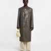 Nanushka Sverre - Regenerated Leather Coat - Coffee Bean