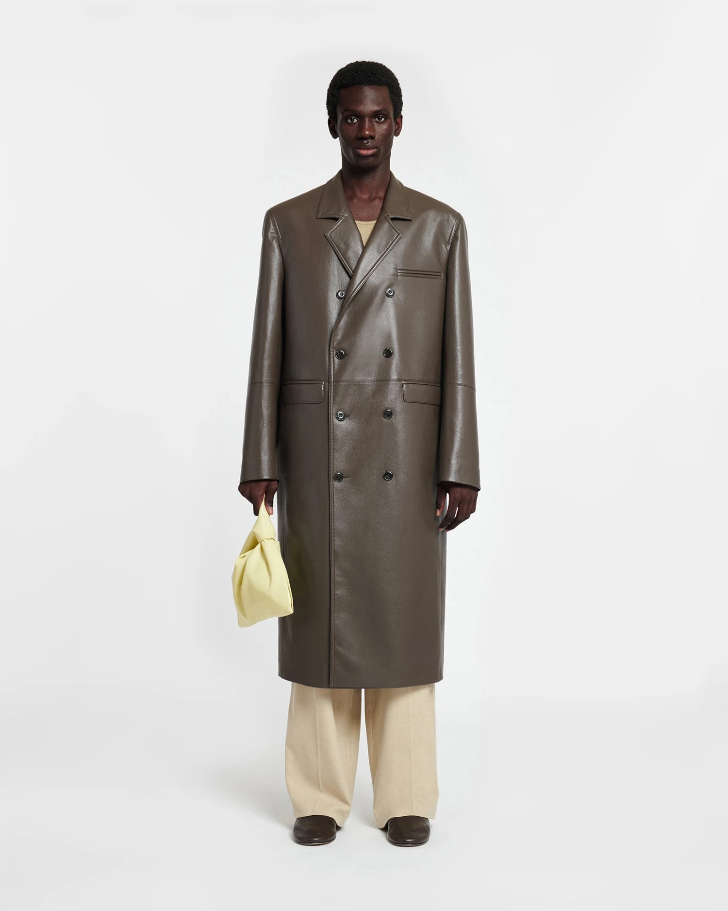 Nanushka Sverre - Regenerated Leather Coat - Coffee Bean 3 Nanushka Sverre - Regenerated Leather Coat - Coffee Bean